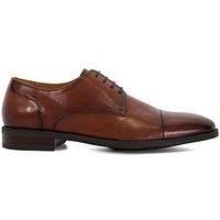 Dune Suffix Leather Men's Dark Tan Lace-Up Shoes