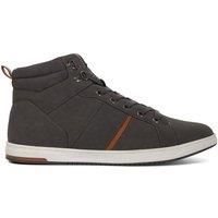 Dune London Mens Sailors Fabric Lace Up Mid Trainer Size UK 8 Flat Heel Trainers Grey