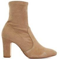 Dune Ladies OPTILLY Almond Toe Block Heel Sock Boots Size UK 3 Block Heel Suede Ankle Boots