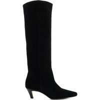 Dune London Women's 'Slink' Suede Knee High Boots in Black | Size: 4