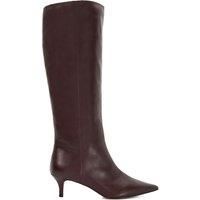 Dune London Ladies SMOOTH Kitten-Heeled Knee-High Boots Size UK 8 Kitten Heel Knee High Boots