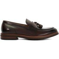 Dune Mens Shaw Tassel Detail Loafers Size UK 9 Flat Heel Brown