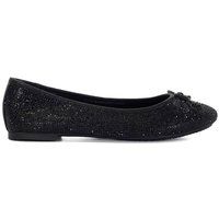Dune Ladies Hallo Charm-Detail Ballet Shoes Size UK 3 Flat Heel Ballet Pumps Black