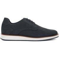 Dune London Men's Wide Fit 'Beko' Leather Lace Up Shoes in Navy | Size: 6