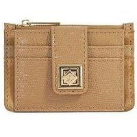 Dune London Karra Denim Turn Lock Wallet - Camel