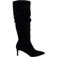 Dune London Ladies SLOUCHINGS Pointed Toe Slouchy Knee-High Boots Size UK 3 Stiletto Heel Suede Knee High Boots