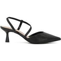 Dune London Citrus Textured Court Shoes - Ecru