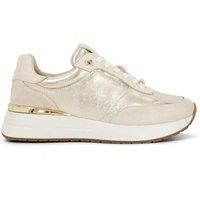 Dune Ladies Emotion Lace Up Runner Trainers Size UK 3 Flat Heel Gold