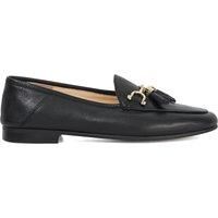Dune London Ladies GREYSONS Metal Trim Snaffle Loafers Size UK 3 Flat Heel Black