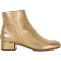 Dune London Women's 'Pippie' Leather Ankle Boots in Bronze | Size: 4