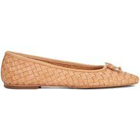 Dune London Ladies Heat Woven Leather Bow Detail Ballet Pumps Size UK 5 Flat Heel Pink