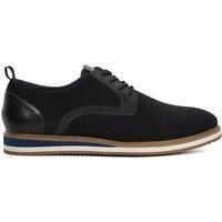 Dune Mens Bacchus Hybrid Knitted Lace-up Shoes Size UK 9 Wedge Heel Derby Shoes Black