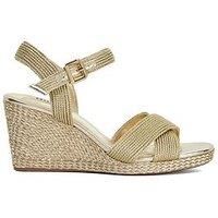 Dune London Kolden Rope Detail Wedges - Gold