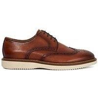 Dune Benidictus Nubuck Men's Tan Brogues Shoes