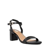 Dune Ladies JALIZ Wide Fit Block Heel Sandals Size UK 8 Block Heel Heeled Sandals Black