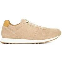 Dune London Mens TOULOUS Suede Lace Up Trainers Size UK 8 Suede Sand