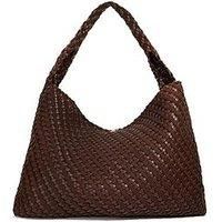 Dune London Deliberate Xl Extra Large Woven Shoulder Bag - Tan