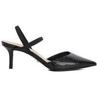 Dune London Classical Stiletto Heeled Courts - Black
