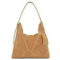 'Dearest' Suede Shoulder Bag
