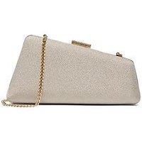 Dune London Balancing Asymmetric Clutch Bag - Gold