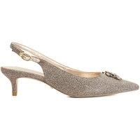 Dune London Ladies Context Bug Embellished Studded Kitten Heels Size UK 8 Stiletto Heel Slingbacks Bronze