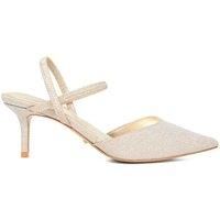 Dune London Ladies Classical Stiletto Heeled Courts Size UK 3 Stiletto Heel Slingbacks Gold