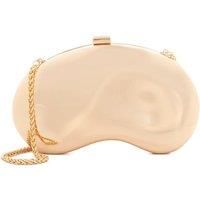 Dune London ELINE Metal Clutch Bag With Chain One Size