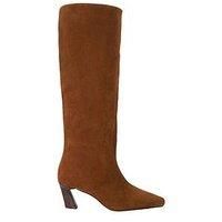 Dune London Women's 'Selinni' Suede Knee High Boots in Brown | Size: 5