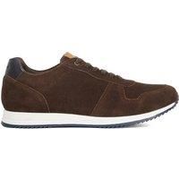 Dune London Mens TOULOUS Suede Lace Up Trainers Size UK 8 Suede Brown