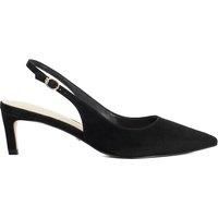 Dune London Ladies CELINNA Wide Fit Kitten Heel Sling Backs Size UK 5 Kitten Heel Suede Slingbacks
