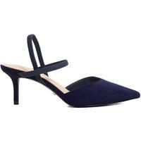 Dune London Ladies CLASSICAL Wide Fit Pointed Courts With Elasticated Stra Size UK 4 Stiletto Heel Suede Slingbacks