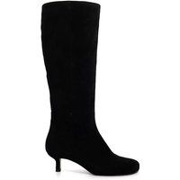 Dune London Ladies SEARING Suede Kitten Heel Knee High Boots Size UK 3 Kitten Heel Suede