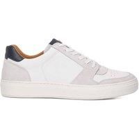 Dune London Mens TAWLY Leather Cup Sole Trainers Size UK 12 Flat Heel White