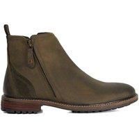Dune London Men's 'Cian' Leather Casual Boots in Khaki | Size: 9