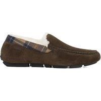 Dune London Mens FOFO Shearling Moccasin Slippers Size L Flat Heel Suede