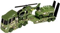 Teamsterz Light & Sound Military Transporter | Kids Playset Toy Army War Vehicles Great For Children Aged 3+