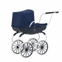 Bella Rosa Pram | Traditional Style Carriage Dolls Pram | Premium English Traditional Carriage Pushchair | Push Along Pram With White Wheels | Pushchair & Pram Toys For Kids Aged 3+ (Windsor)