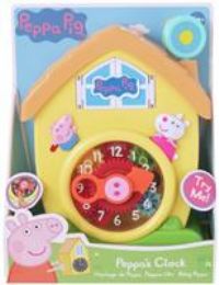 Peppa Pig Cuckoo Clock | Interactive Childrens Clock | Peppa Pig, George And Suzy Toys | Peppa Pig/'s House On The Hill Clock | Dancing Peppa Pig Wall Clock | Suitable For Ages 18M+