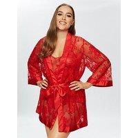 Ann Summers Nightwear & Loungewear Enlightening Robe - Bright Red