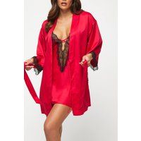 Ann Summers Nightwear & Loungewear Cherryann Planet Robe - Bright Red