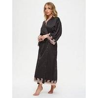 Ann Summers Women's Sorella Maxi Robe in Black | Size: 2XL