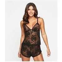Ann Summers Enlightening Cami Set Black