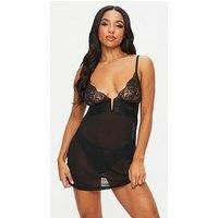 Ann Summers Nightwear & Loungewear Gracious Chemise - Black