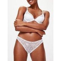 Kbx Alice Padded Plunge Bra - White
