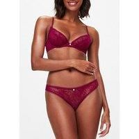 Kbx Alice Non Pad Plunge Bra - Dark Red