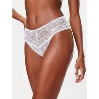 Kbx Alice Deep Thong - White