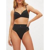 Kbx Charlotte High-Waisted Thong - Black