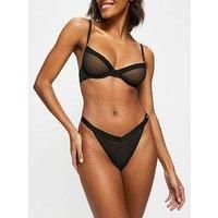 Kbx Zadie Non Pad Plunge Bra - Black