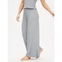Kbx Marie Brushed Wide Leg Trouser - Grey