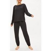 Kbx Marie Brushed Long-Sleeve Top - Black